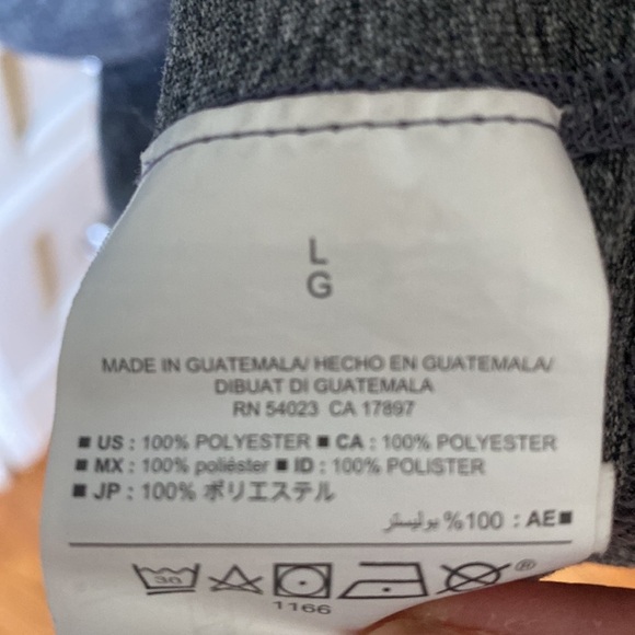 Gray Long Sleeve Active Top - LARGE - Picture 3 of 5